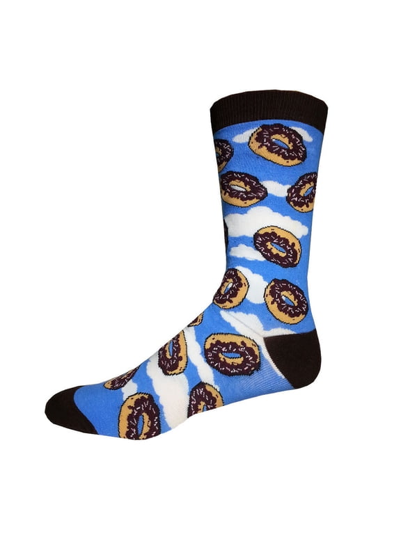 Raining Doughnuts One Size Fits Most Crew Socks
