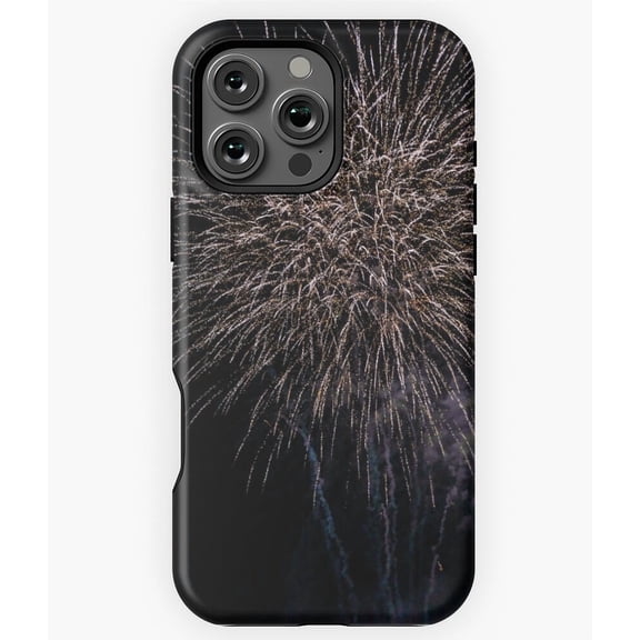 Raining Fire Fireworks Night Display Phone Case for iPhone 16 15 14 13 12 11 Pro Max