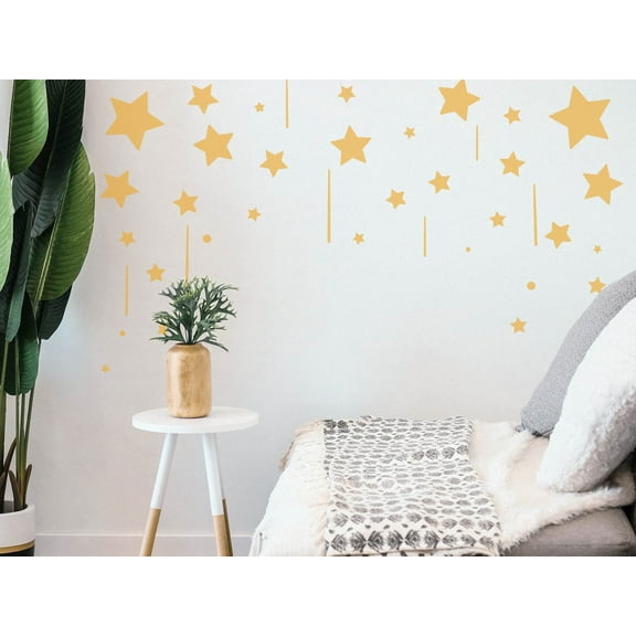 Raining Stars Stencil - Art and Wall Stencil (30"x48")
