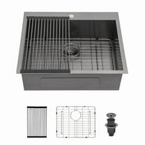 Rainlex 28"x22"x9"，Drop-in Single Bowl Stainless Steel Kitchen Sink，Include 3  Accessories