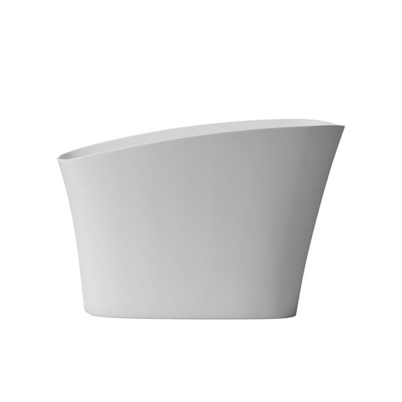 Rainlex 51" Freestanding Soaking Solid Surface Bathtub in White