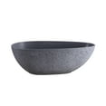 thumbnail image 1 of Rainlex 65" Solid Surface Soaking Bathtub, Grey, 1 of 12