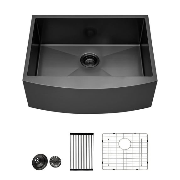 Rainlex Farmhouse Apron Single Bowl Stainless Steel Kitchen Sink