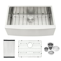 Rainlex Farmhouse Apron Single Bowl Stainless Steel Kitchen Sink