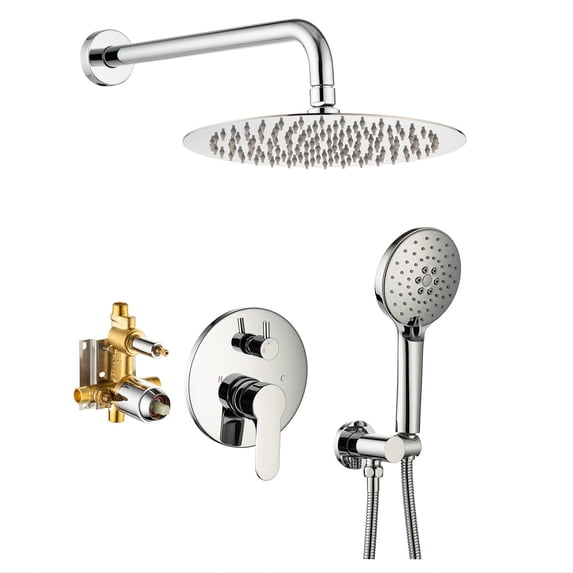 Rainlex One-Handle 1-Spray Polished Chrome Shower Faucet