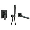 thumbnail image 1 of Rainlex One-Handle 1-Spray Setting Matte Black Bathtub Shower Faucet, 1 of 11
