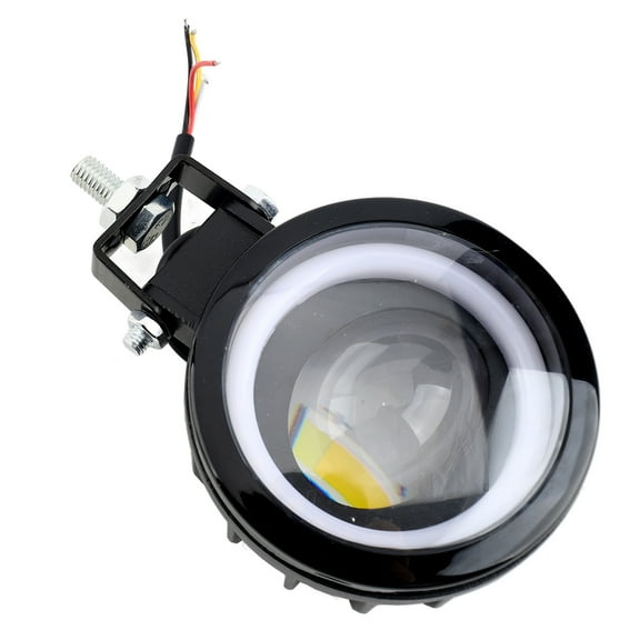 Rainproof Motorcycle LED Driving Lights 60W 6000LM 6000K/3000K Super Bright Amber White Spotlights Rainproof Fog Lights For Cars Motorcycles Tractors Trucks ATVs SUVs Boats 2 Pack