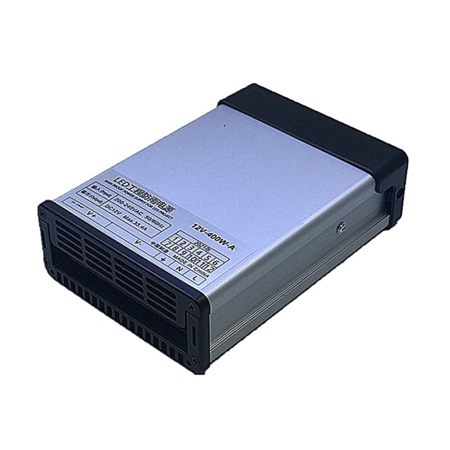 Rainproof Power Supply 400W Plastic Short Circuit Protection Switching
