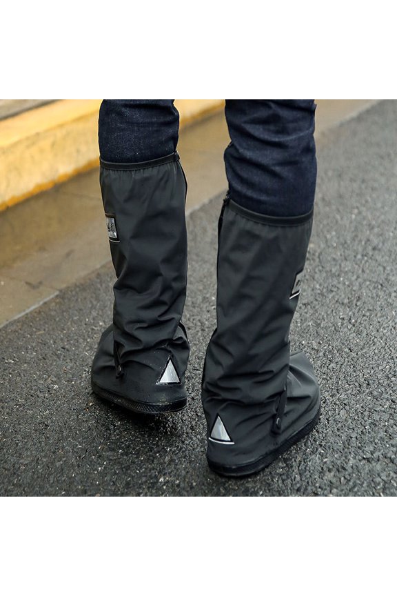Rainproof Shoe Cover for Outdoor Riding, Thickened Bottom High Barrel Rain Protector, Durable Waterproof Footwear Guard for Cycling and Walking, Essential Gear for Rainy Weather Protection, by UKHCCC