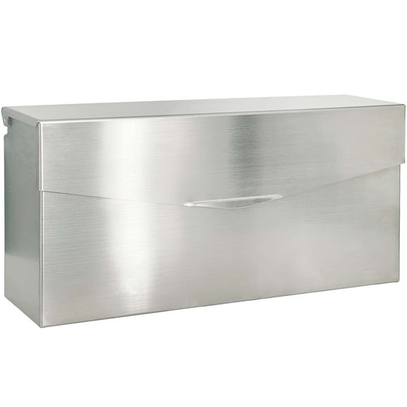 Rainproof Stainless Steel Mailbox for Walls (14.75'' x 3.75'' x 7'')