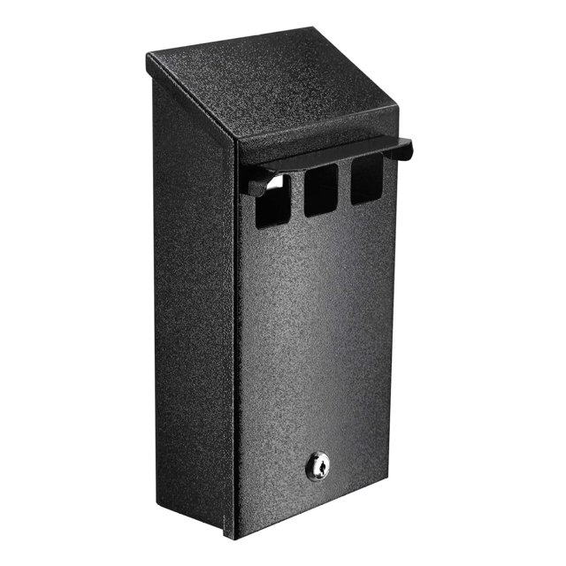 Rainproof Wall Mount Disposal Containers Galvanized Steel Outdoor