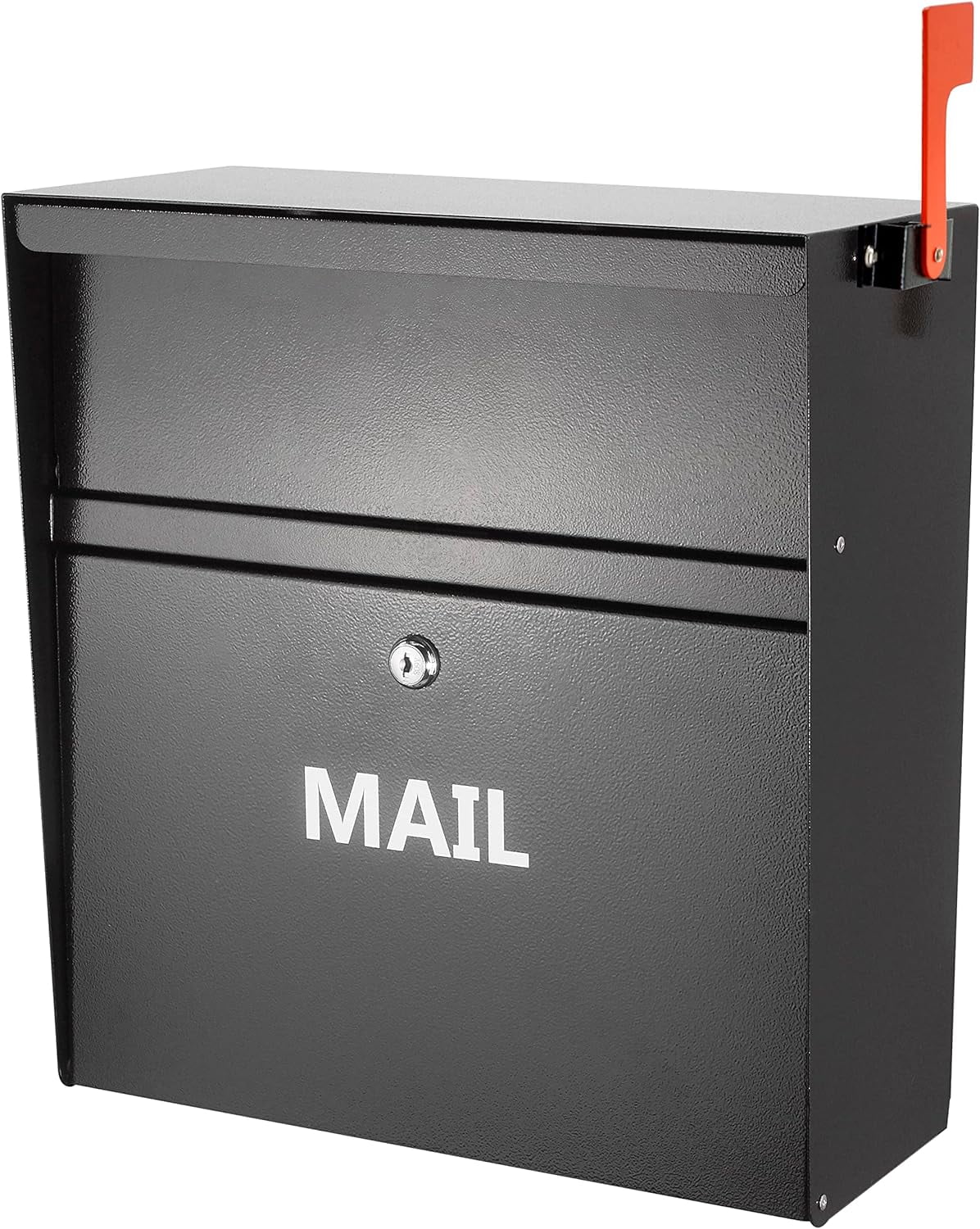 Rainproof Wall Mount Mailbox with Outgoing Mail Flag and Holder