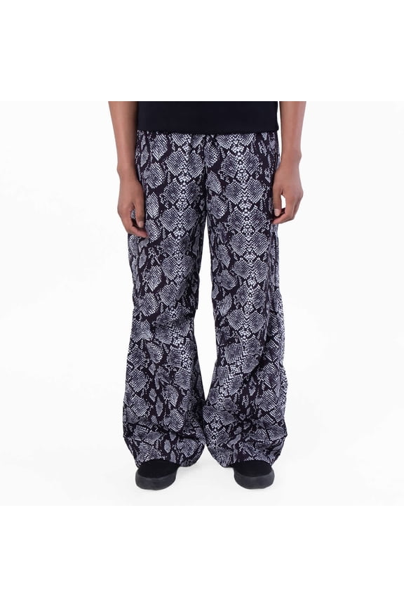 Snake Print Mito Pants, Size Large