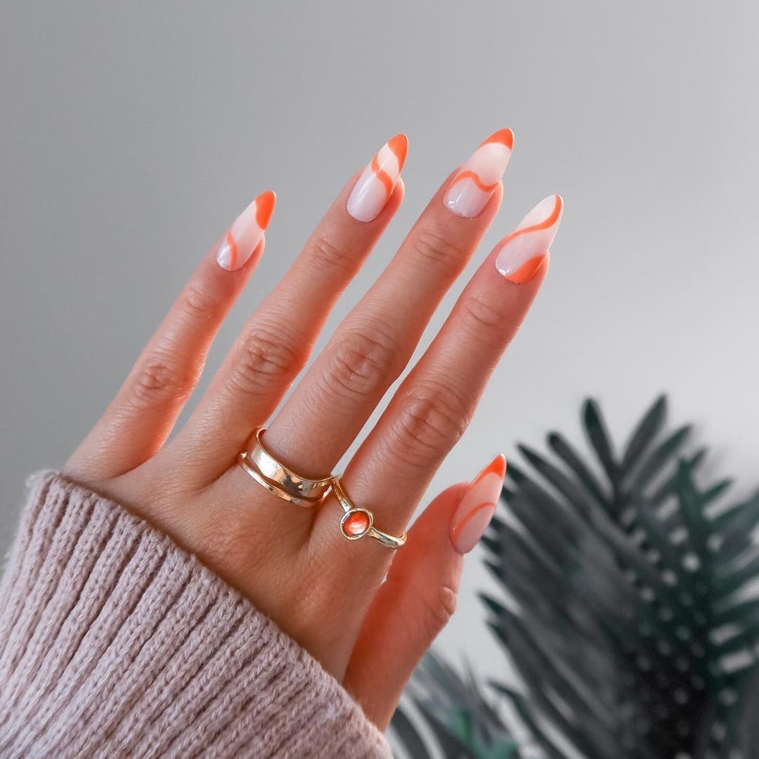 40+ Orange Christmas Nails: Tangy And Festive Designs [2024]