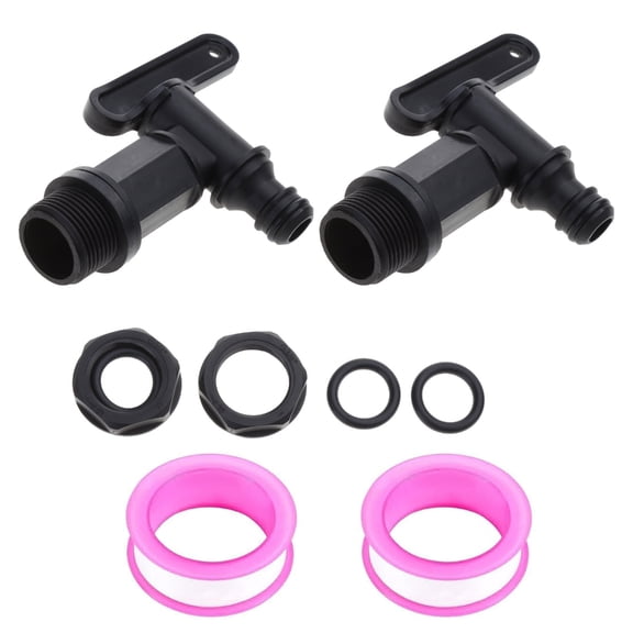 Rainwater Butt Outlet Tap for Rain Butt 3/4Inch Replacement Tap with Seal Lock