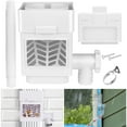 thumbnail image 1 of Rainwater Collection System Downspout Diverter, Fits for 2"x 3" or 3"x 4" Gutter Downspouts Rain Barrel Diverter Kit with Adjustable Valve and Filter, 1 of 9