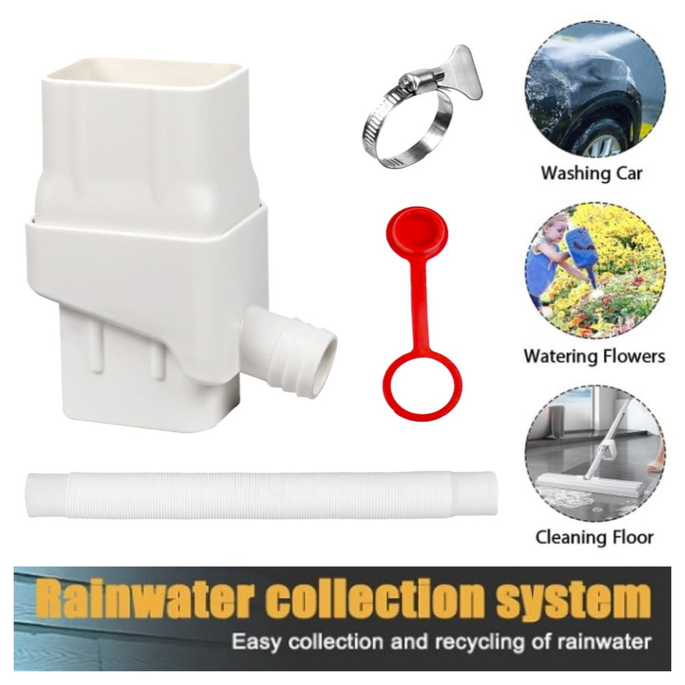 Rainwater Collection System Rain Diverter Fits 2x3” Residential