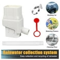 thumbnail image 1 of Rainwater Collection System Rain Diverter Fits 2x3” Residential Downspouts Rain Barrel Diverter Kit with Adjustable Hose, Diverts Water into Rain Barrel, White, 1 of 10
