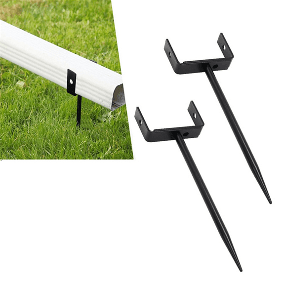Rainwater Downspout Bracket - Heavy-Duty Adjustable Size, Rust-Proof Anchor for Pipe Support, Easy Installation (2 Pack)