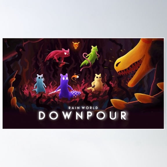 Rainworld Downpour Cool Poster Wall Art Modern Wall Decor For Living Room Bedroom