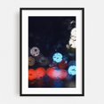 thumbnail image 1 of Rainy Bokeh _ 01 - Athens Greece Photography Abstract Nightlife Modern Art Cityscape Moody Psychedelic Black Framed Wall Art Print 12 x 16 inches, 1 of 9