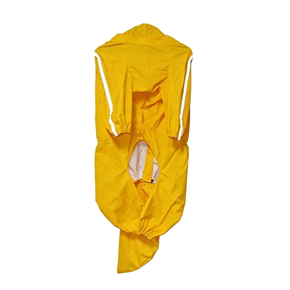 Rainy Day Outdoor Pet Coat with Reflective Strips Lightweight Jacket for Medium to Large Dogs and Cats