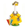 thumbnail image 1 of Rainy Day Themed Porch Goose Outfit With Yellow Raincoat Hat And Umbrella For 23 Inch Goose Statue Garden Decor, 1 of 7