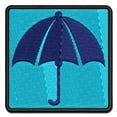 thumbnail image 1 of Rainy Day Umbrella Applique Multi-Color Embroidered Iron-On Patch - 2.0 Inch Mini, 1 of 5