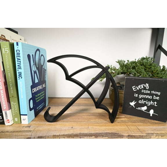 Minimalist Umbrella Sculpture, Modern Line Art Home & Desk Décor