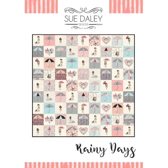 Rainy Days Quilt Pattern by Sue Daley Designs