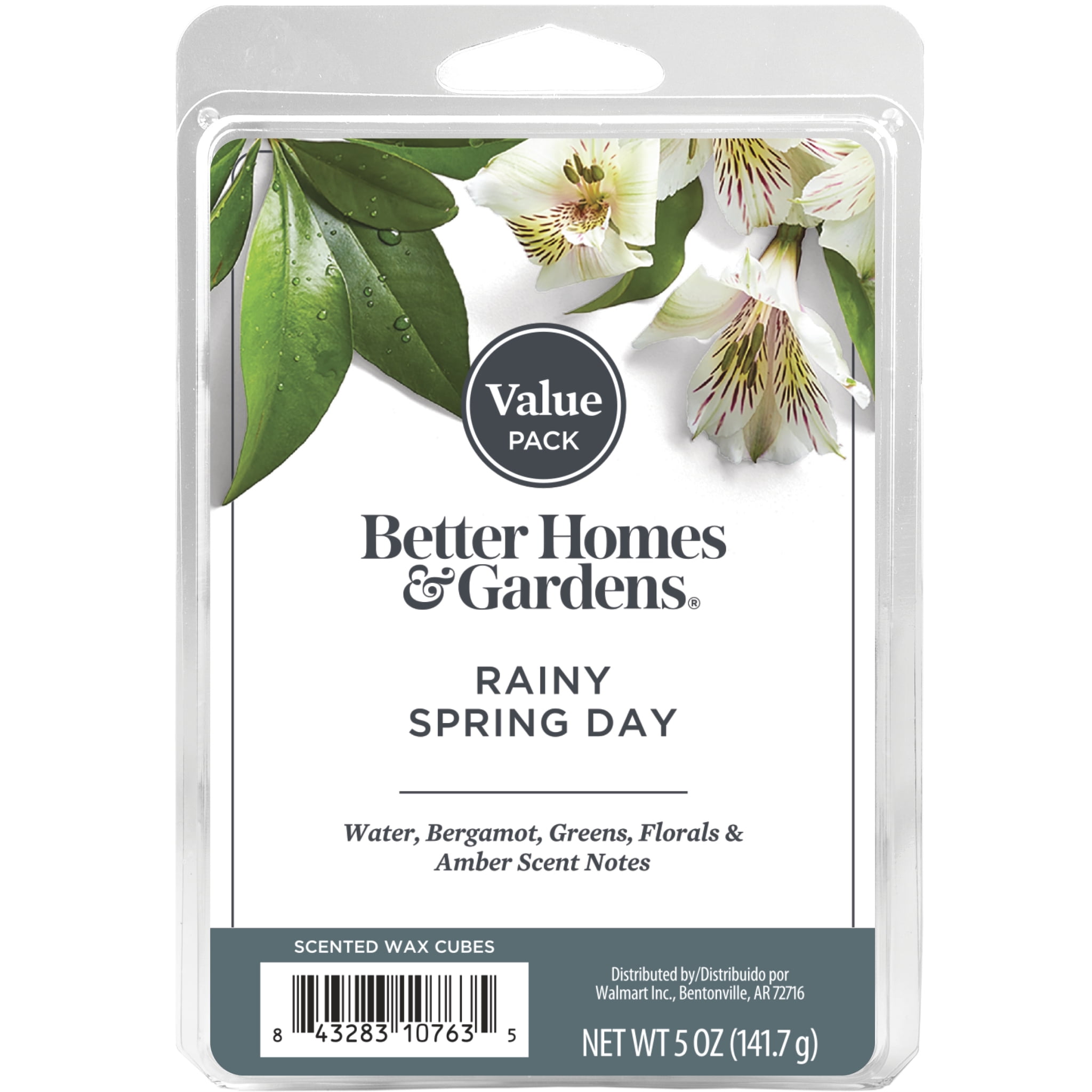 Rainy Spring Day Scented Wax Melts, Better Homes & Gardens, 5 oz (Value Size)