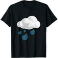 thumbnail image 1 of Rainy Weather Storm Clouds Rain Drops T-Shirt, 1 of 4