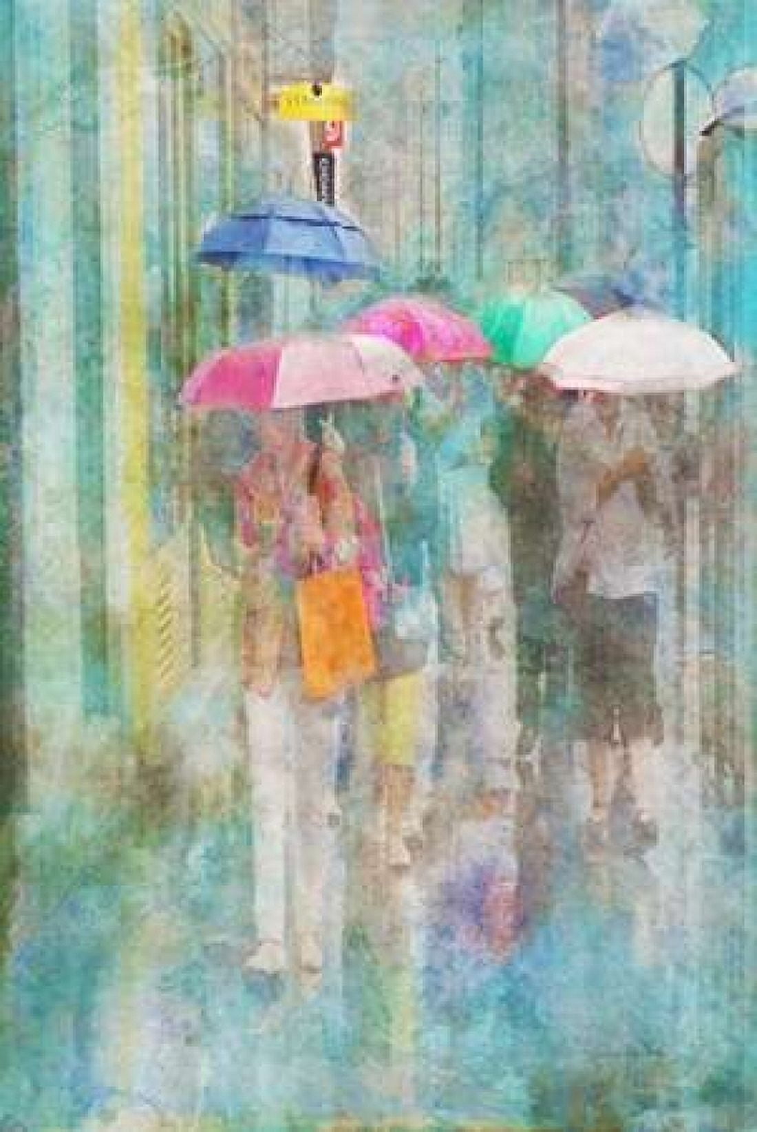 Rainy in Paris II Canvas Art - Ramona Murdock (12 x 18)