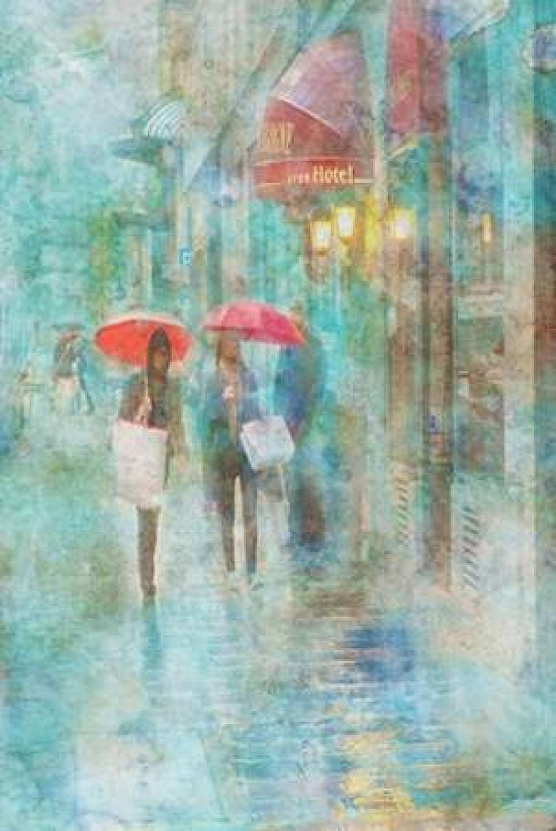 Rainy in Paris IV Canvas Art - Ramona Murdock (12 x 18)
