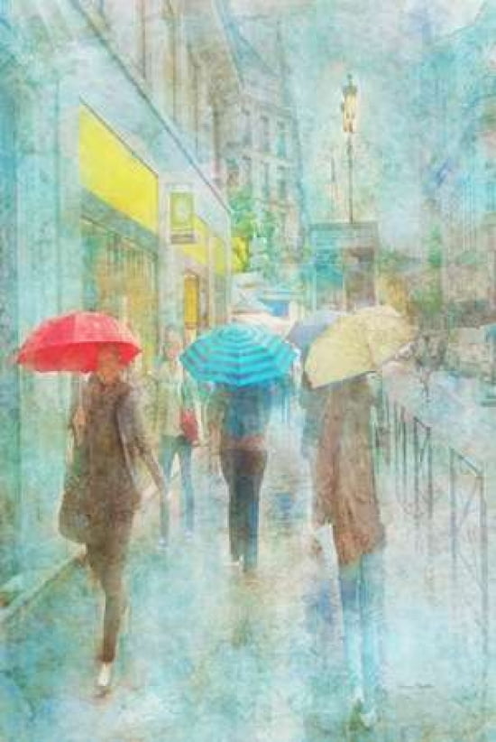 Rainy in Paris V Canvas Art - Ramona Murdock (24 x 36)