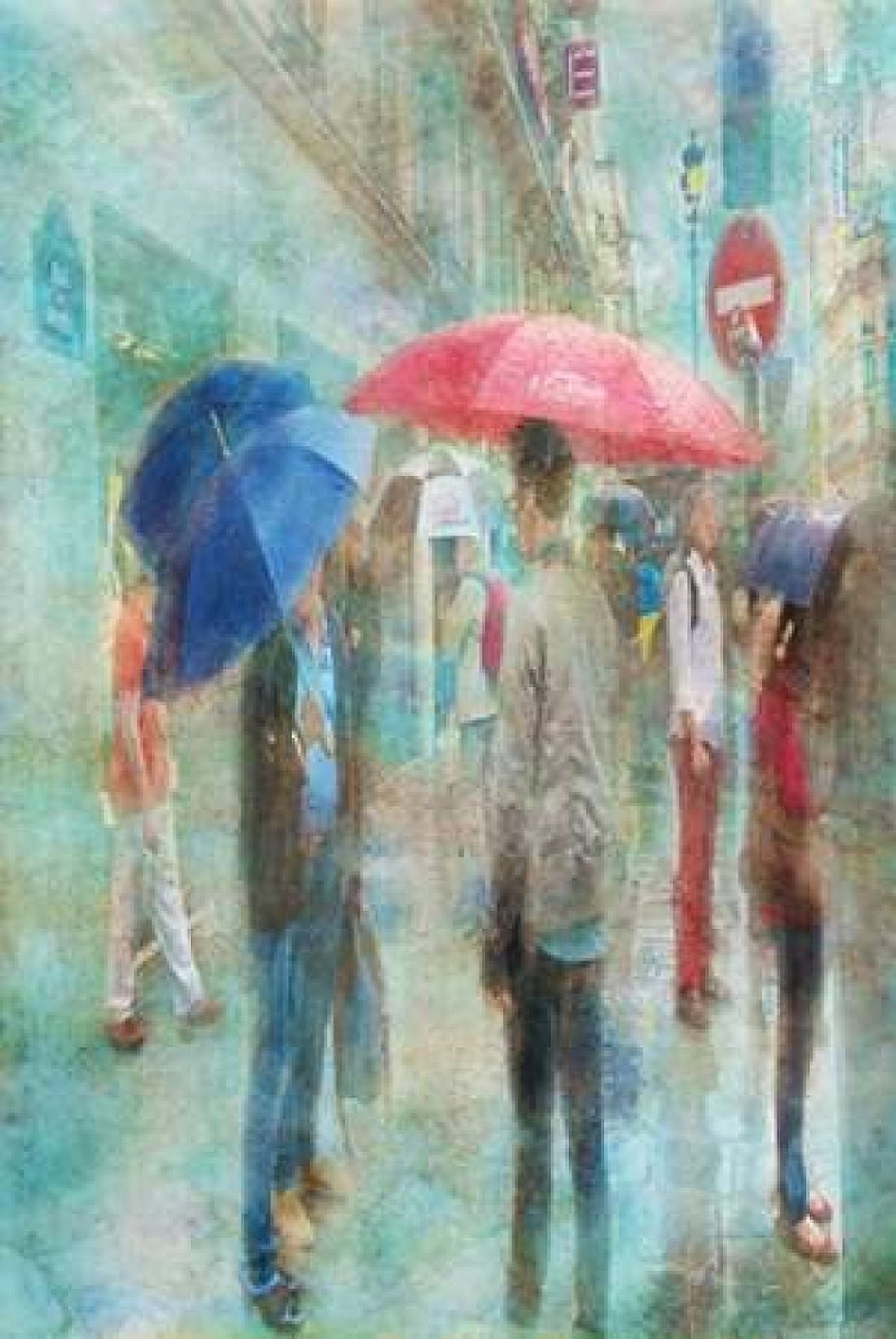 Rainy in Paris VI Canvas Art - Ramona Murdock (24 x 36)
