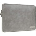 thumbnail image 1 of Rainyear 11.6'' Laptop Sleeve, Protective PU Leather Case, Gray, 1 of 7