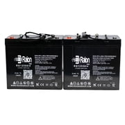 Raion Power 12V 55Ah 22NF Wheelchair Battery for Pride Mobility Jazzy 1121 - 2 Pack