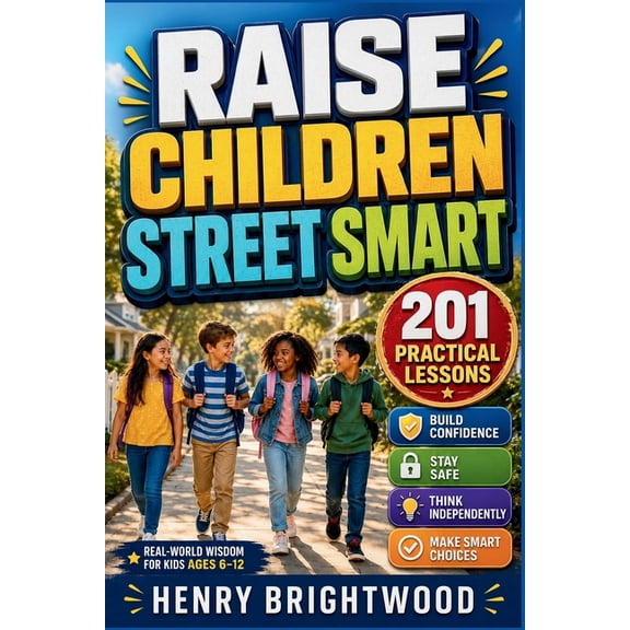 Raise Children Street Smart: 201 Practical Lessons to Help Kids Ages 6-12 Build Confidence, Stay Safe, Think Independent, (Paperback)