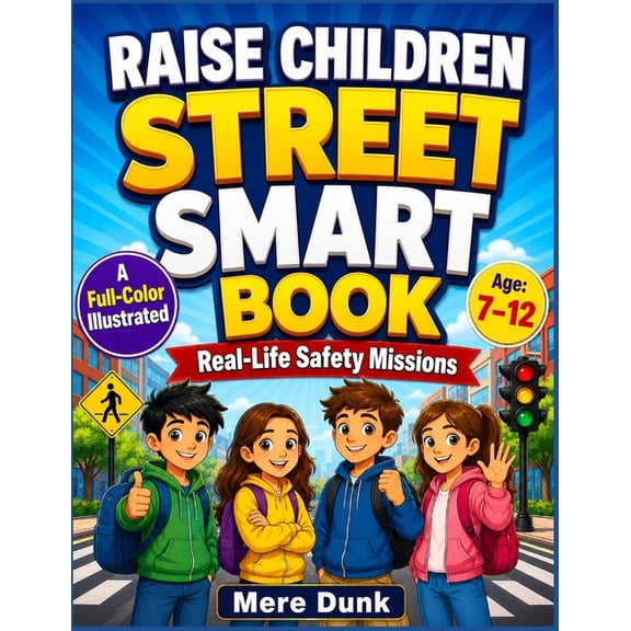 Raise Children Street Smart Book: A Parent-and-Kid Playbook of Real-Life Safety Missions, Smart Scripts, Boundaries, Sit, (Paperback)