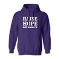 thumbnail image 1 of Raise Hope Not Racists Adult Hooded Sweatshirt, 1 of 2