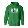 thumbnail image 1 of Raise Hope Not Racists Adult Hooded Sweatshirt, 1 of 2