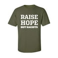thumbnail image 1 of Raise Hope Not Racists Adult Short Sleeve T-shirt, 1 of 4