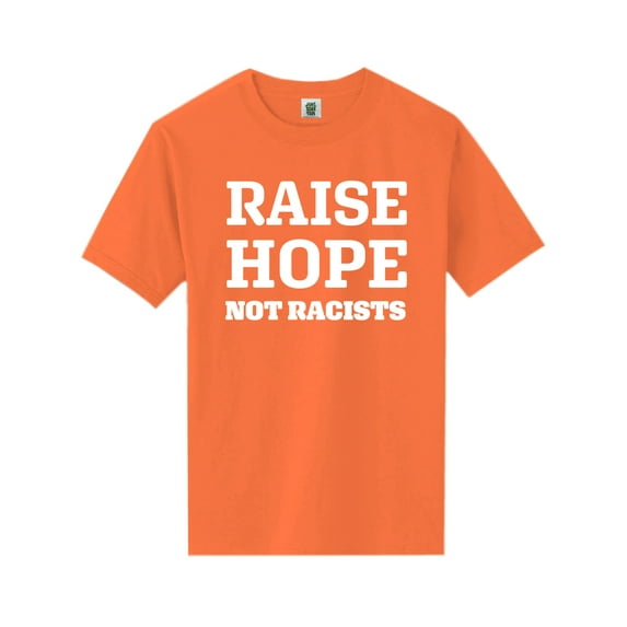 Raise Hope Not Racists Short Sleeve Neon Tee