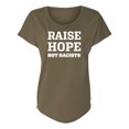 thumbnail image 1 of Raise Hope Not Racists Womens Dolman Tee, 1 of 3