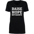 thumbnail image 1 of Raise Hope Not Racists Womens V-Neck Tee, 1 of 2