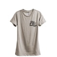 thumbnail image 1 of Raise Kind Humans Women's Fashion Relaxed T-Shirt Tee Heather Tan Large, 1 of 3