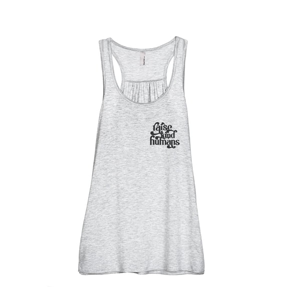 Raise Kind Humans Women's Fashion Sleeveless Flowy Racerback Workout Yoga Tank Top Sport Grey Small
