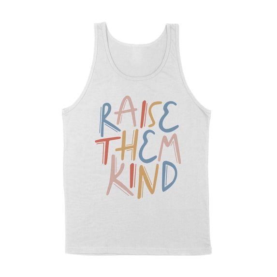 Raise Them Kind Tank Top Unisex Medium White