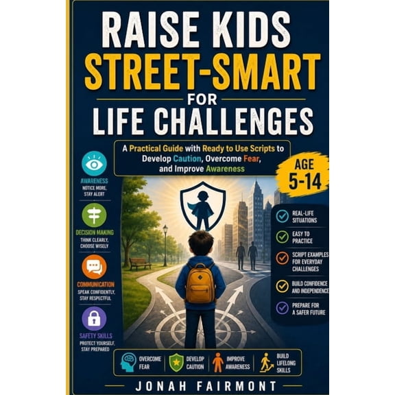 Raise kids street-smart for life challenges: A Practical Guide with Ready to Use Scripts to Develop Caution, Overcome Fe, (Paperback)